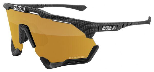 Scicon Sports Aeroshade XL Lunettes De Soleil De Performance Sportive (Scnpp Multimireur Bronze/Compagnon De Carbone)