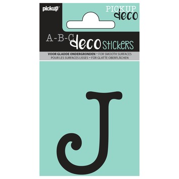 Pickup plakletter J Maud zwart 60 mm