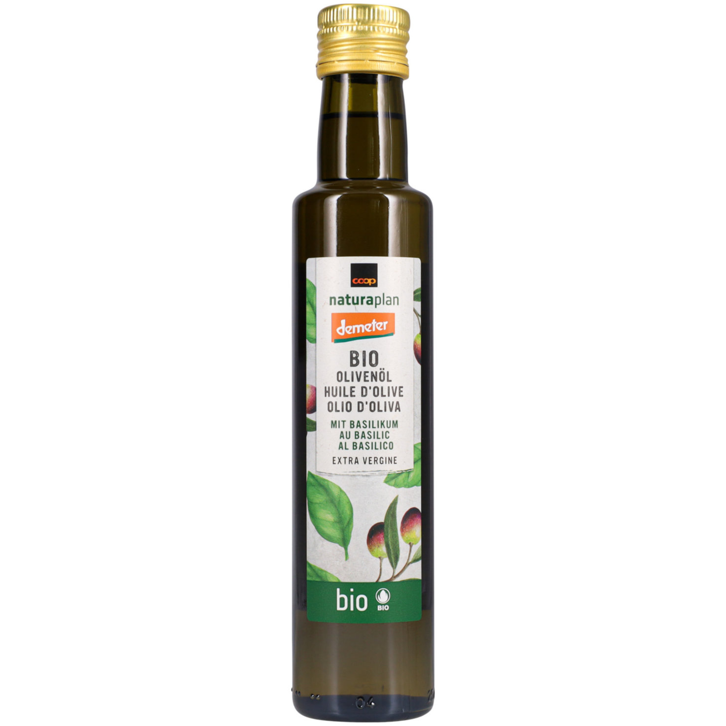Naturaplan Bio Demeter Olivenöl extra vergine mit Basilikum