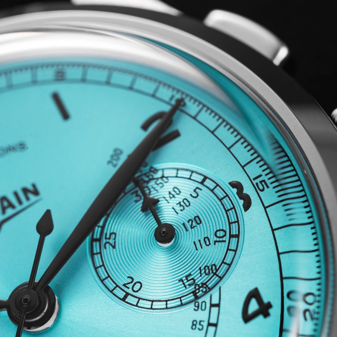 Vulcain Monopusher Heritage Turquoise 39mm