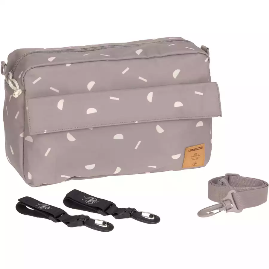 LÄSSIG Kinderwagentasche Casual Buggy Organizer Bag Blocks taupe