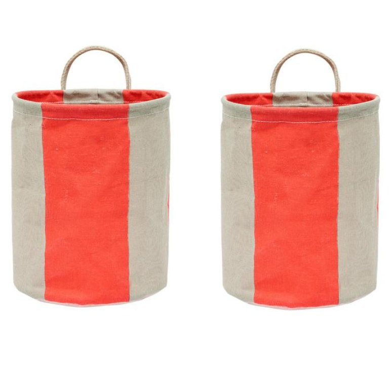 OYOY Kara opbergmand Small set van 2 Cherry Red