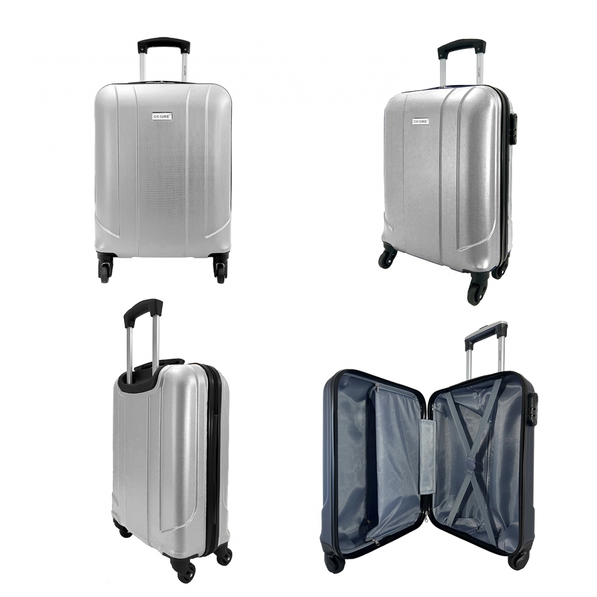 Degré Lot 3 valises rigides dont 1 valise cabine Degré