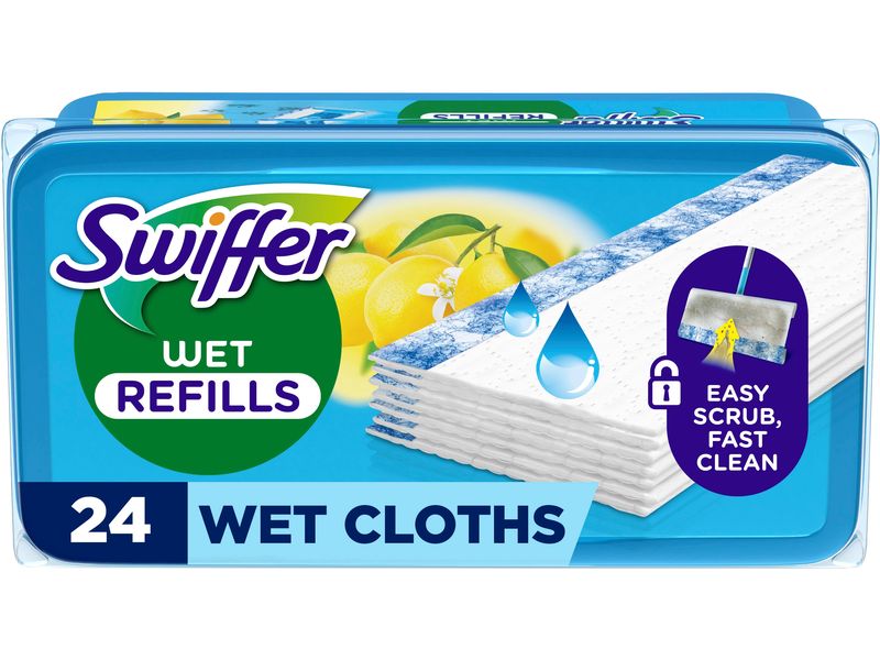 Swiffer Wischtuch Citrus Fresh 24 Stück Bodenwischer Wet Nachfülltücher