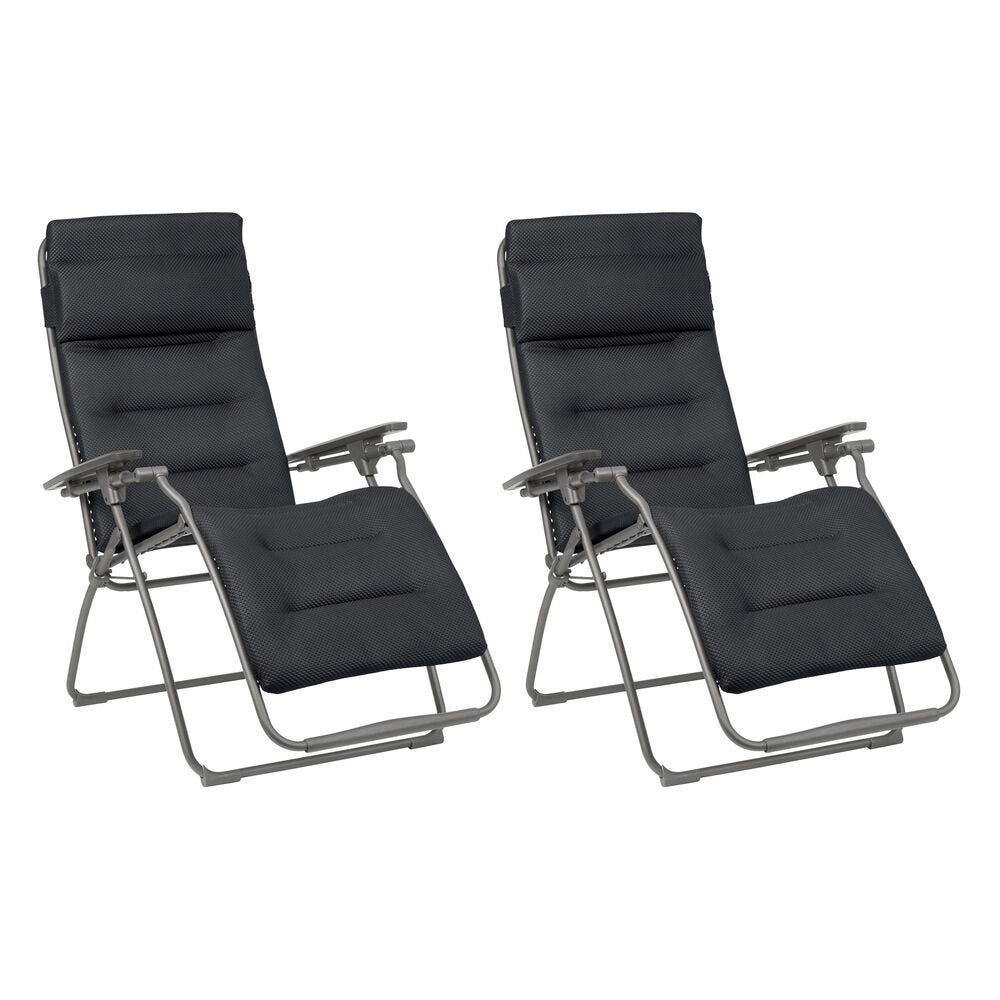 Set aus 2 Relaxsesseln Futura BeComfort® Dark Grey