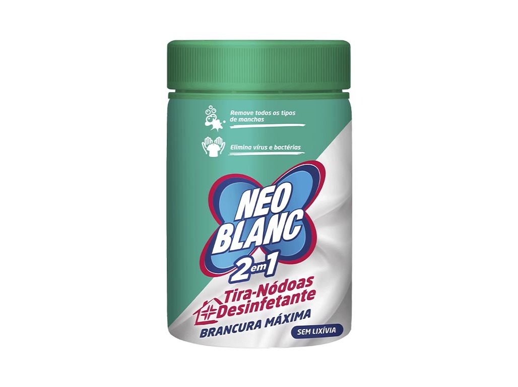 Tira Nodóas Pó Desinfetante Sem Lixivia Roupa Branca Neoblanc 1 Kg