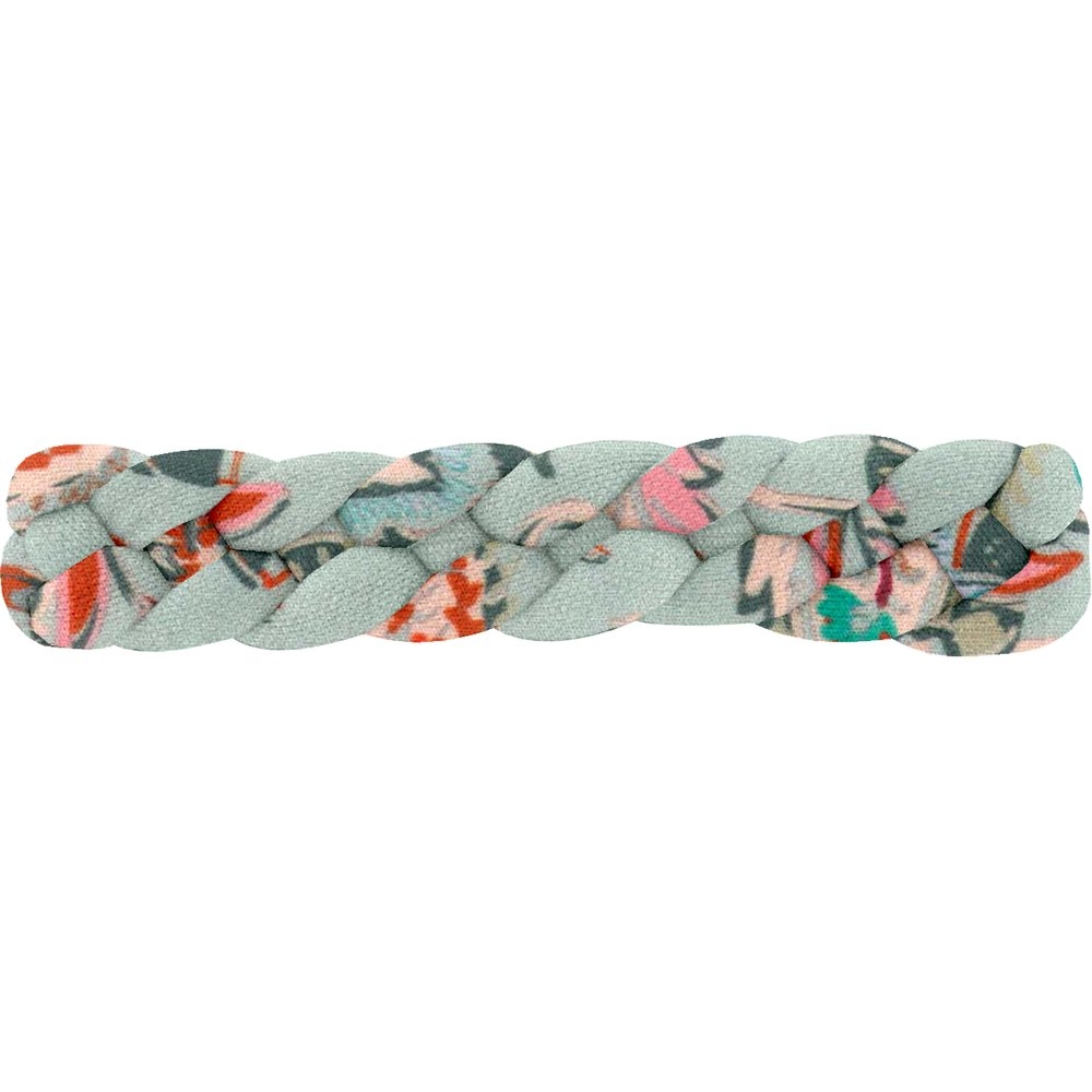 Barrette Cheveux Tressée Vert Bohème