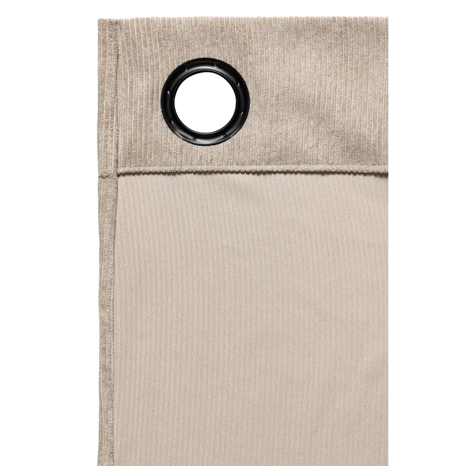 Gordijn Indy - zand - 140x280 cm (1 stuk)