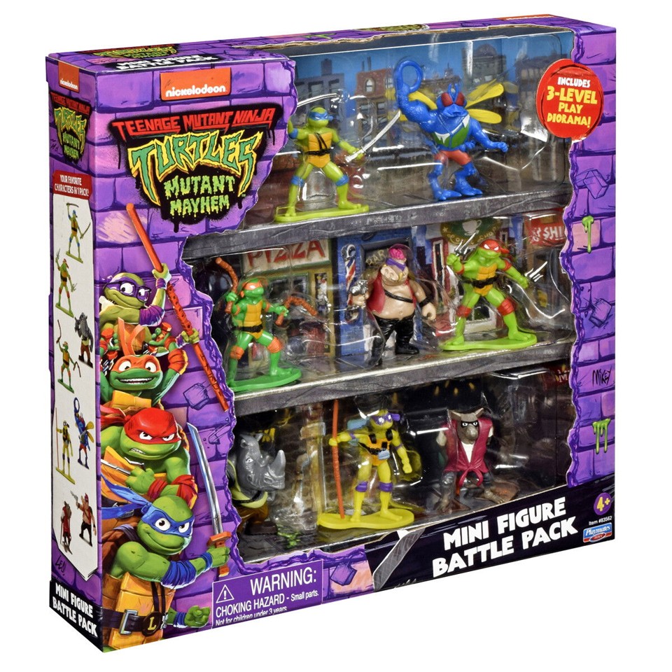 Turtles - Mutant Mayhem Minifigur Battle-pakke
