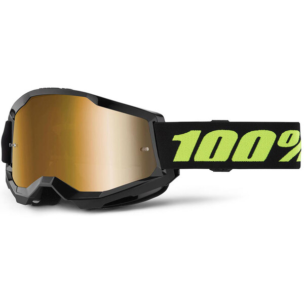 100% - Masque Strata 2 Solar Eclipse - True Gold Mirror Noir