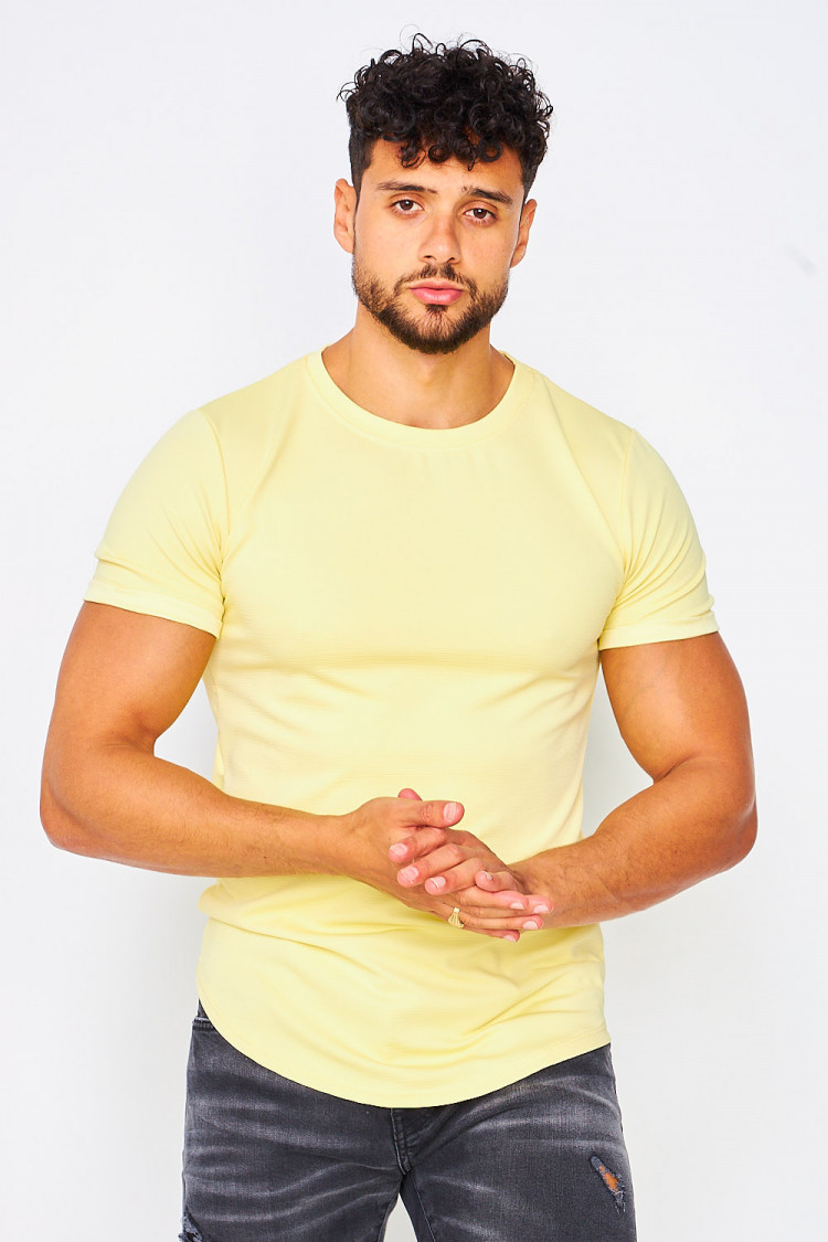 T-shirt jaune uni
