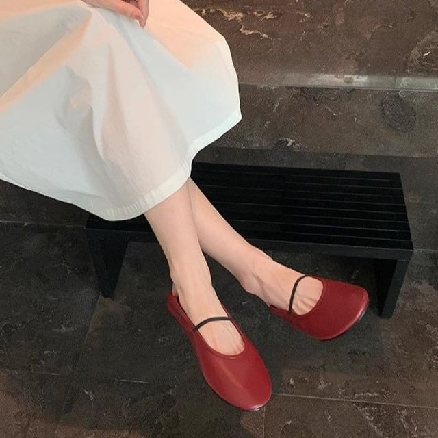 Red Wolf - Mary Jane-schoenen met ronde neus