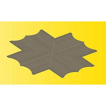 Vollmer Straßenplatte Kopfsteinpflaster, X-Kreuzung, L 15 x B 15 cm