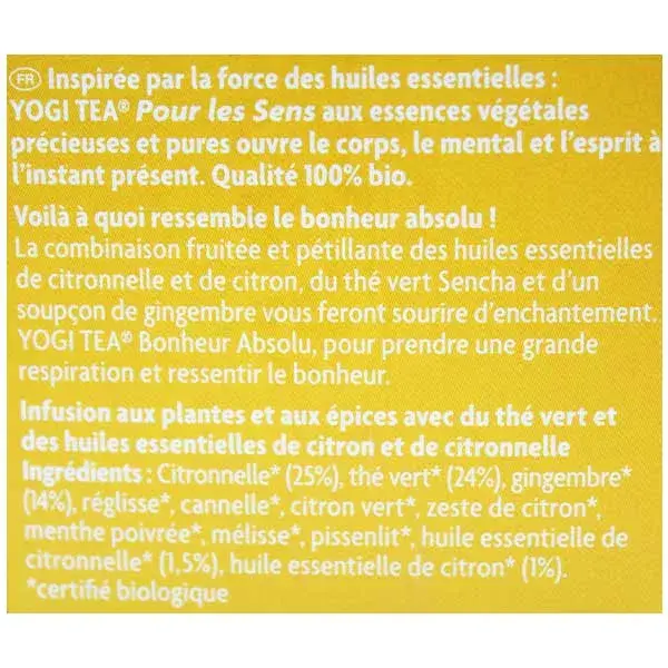 Yogi Tea Bonheur Absolu 17 sachets