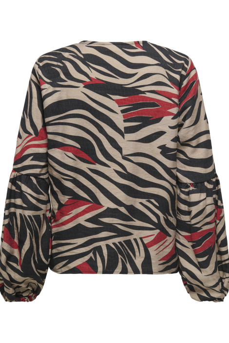 Jacqueline de Yong zwarte dames blouse