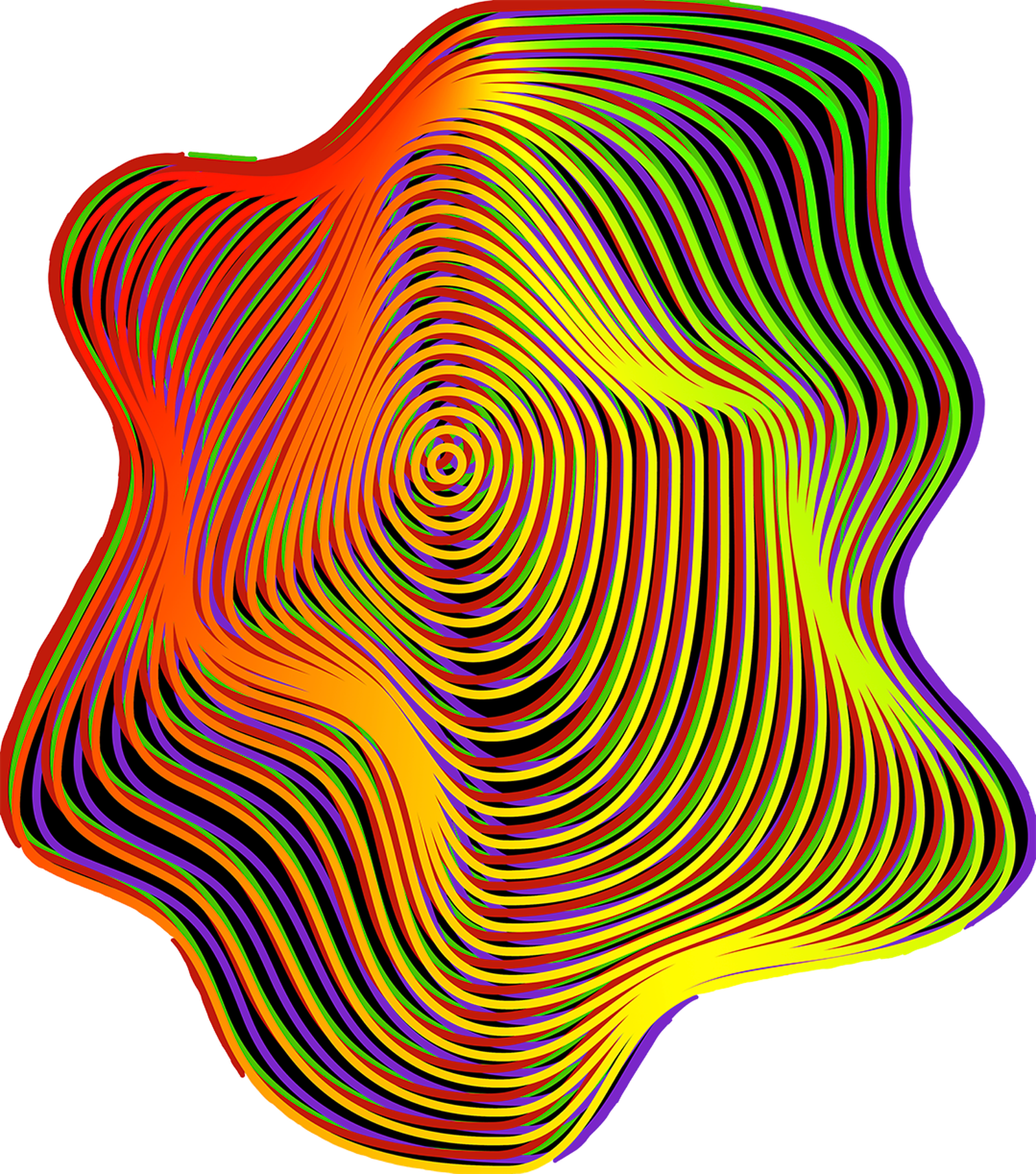 Dynamic Chromatic Spiral III by Pedro Blas - Limited Edition. Edition of: 150. Signed.