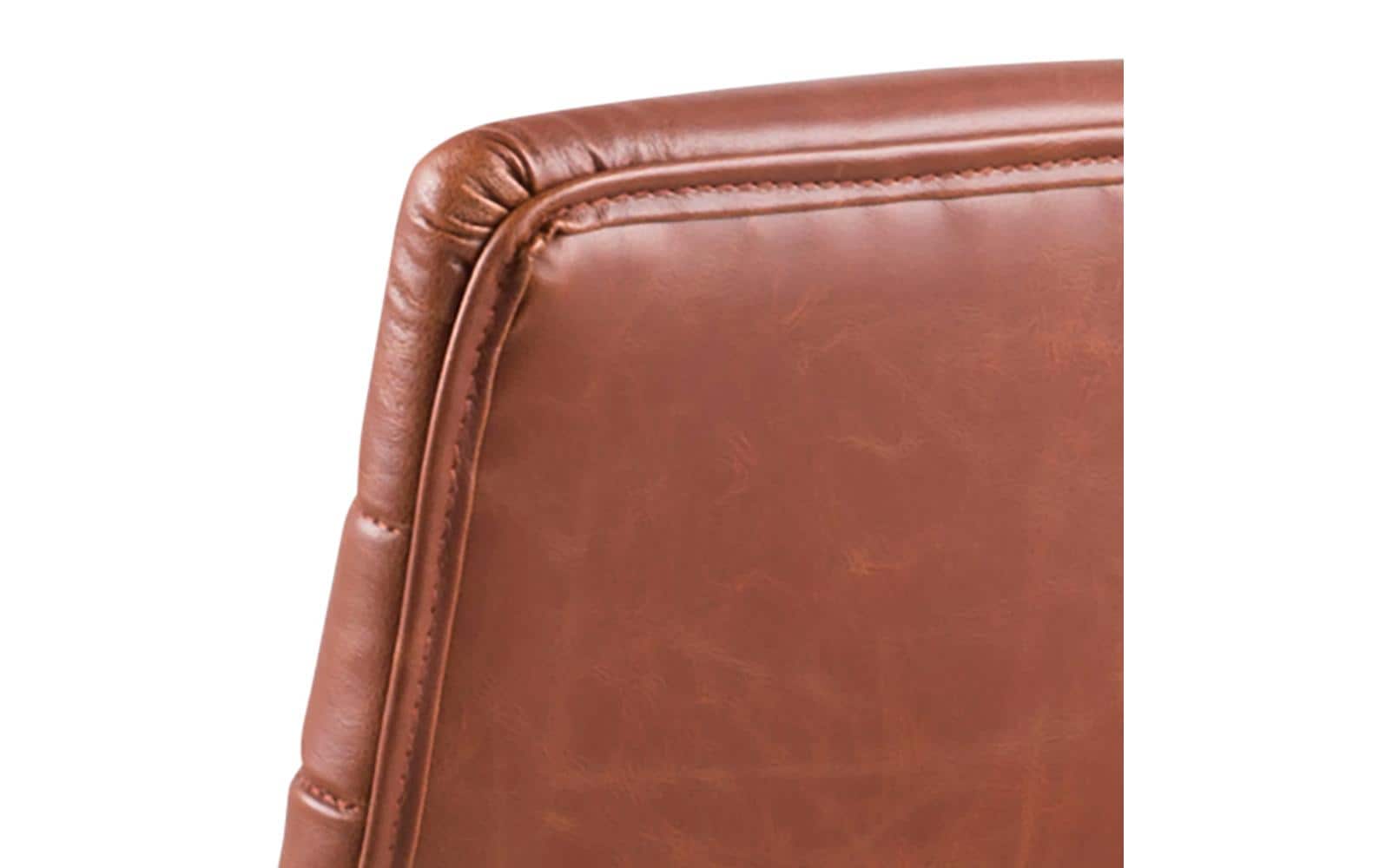 Bürostuhl Winslow, mit Polsterrücken und Armlehnen, Cognac<br>Schreibtischstuhl im Leder look