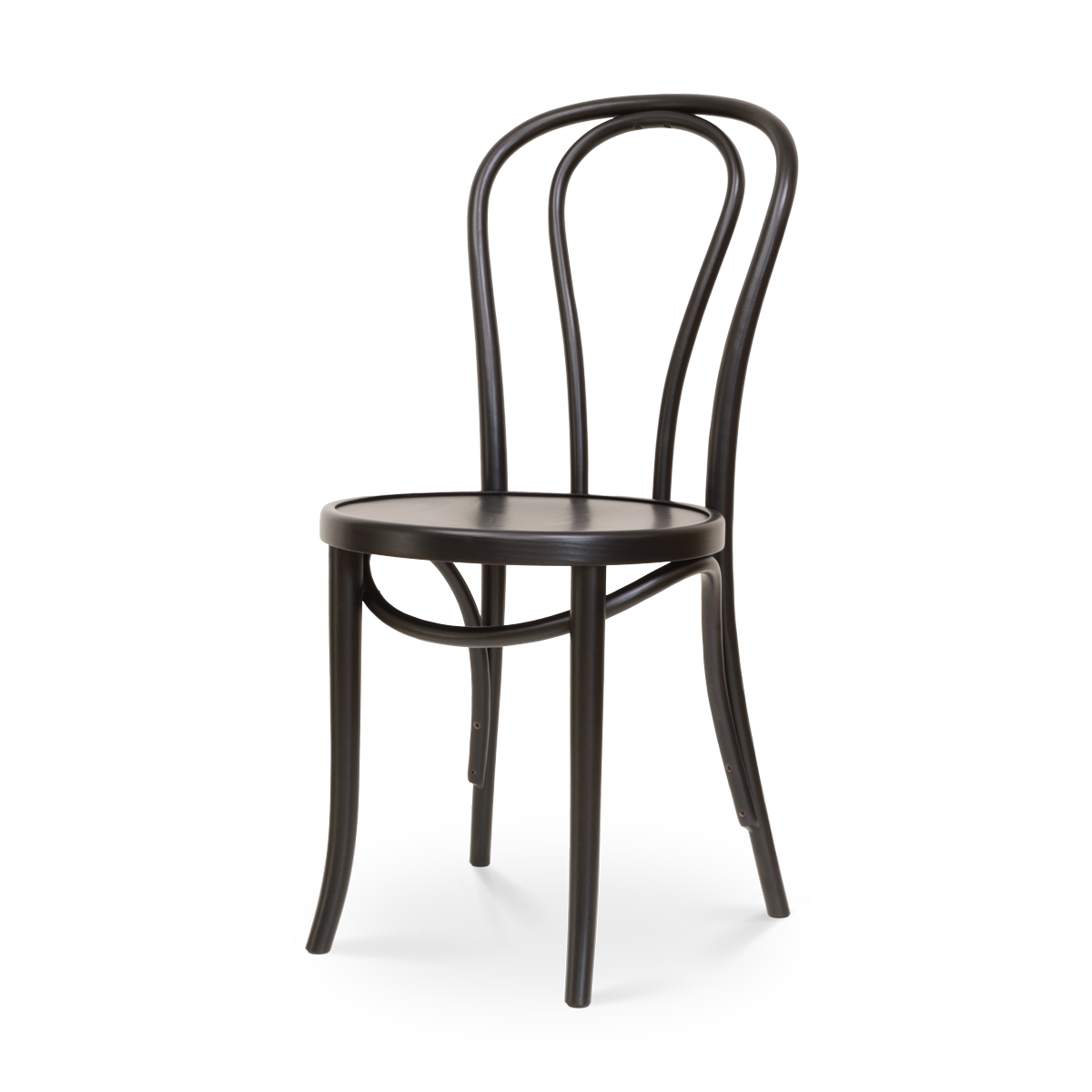 Houten bistrostoel Vienna Thonet No. 18 - zwart gebeitst