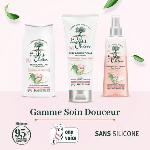 Le Petit Olivier - Shampoo Suave - Creme de Arroz com Amêndoas Doces 200ml
