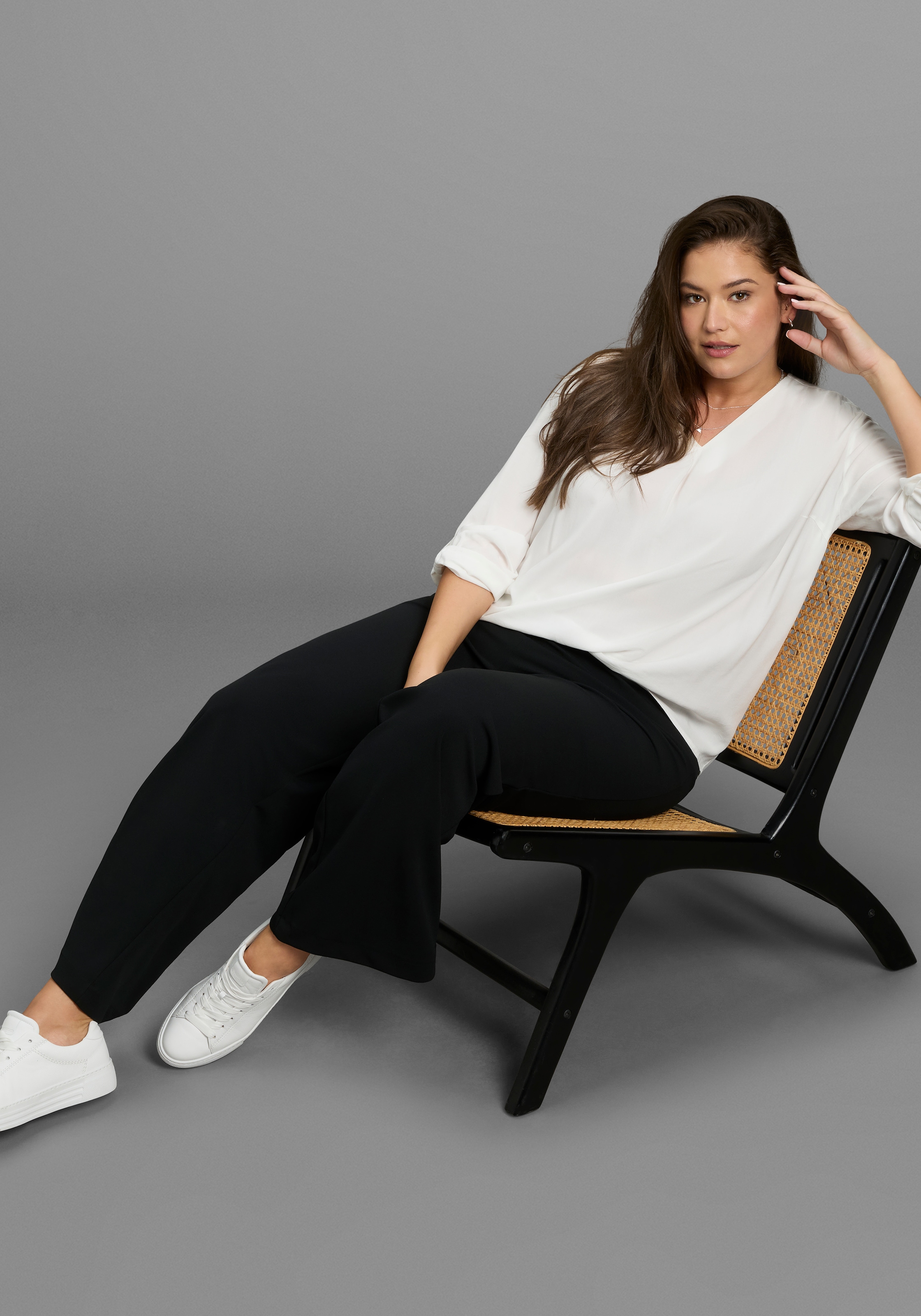 Laura Scott CURVE Schlupfhose  aus formstabilem, elastischem Stoff mit weitem Bein - GROSSE GRÖSSE