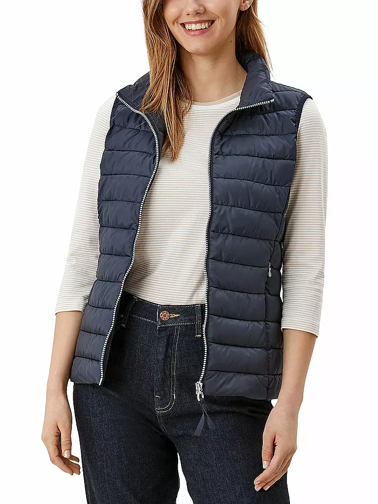 S.OLIVER Steppgilet dunkelblau