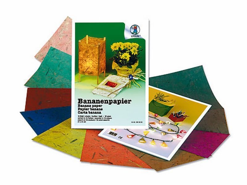 Bastelmappe Bananenpapier