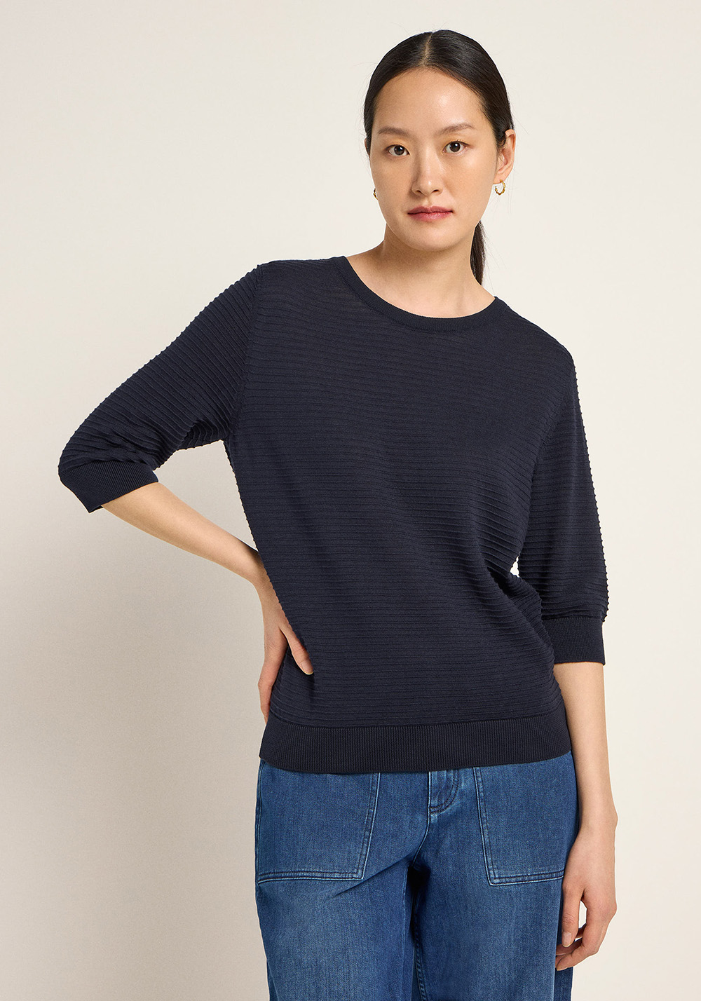 Lanius Halbarmpullover Midnight