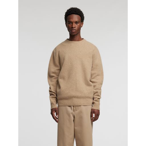 Annarr Ragi Wool Striktrøje, Oatmeal, XL