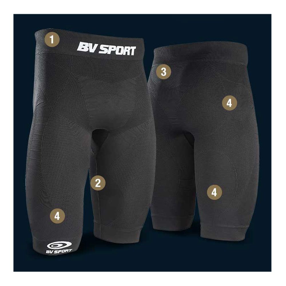 BV Sport CSX LIGHT - Cuissard noir/gris
