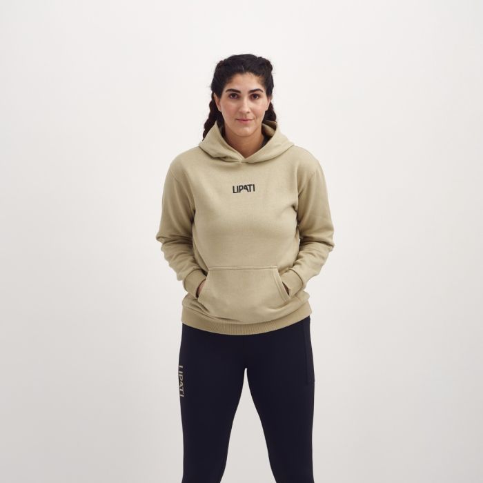 Lipati Dame Trøjer Not For Running Hoodie Brun