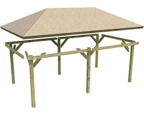 Tuinpaviljoen Karibu Eco Taura 289 x 429 cm drukgeïmpregneerd
