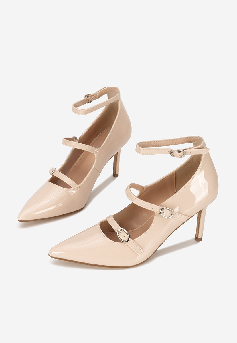Chaussures à talon aiguille beige Nonalisa