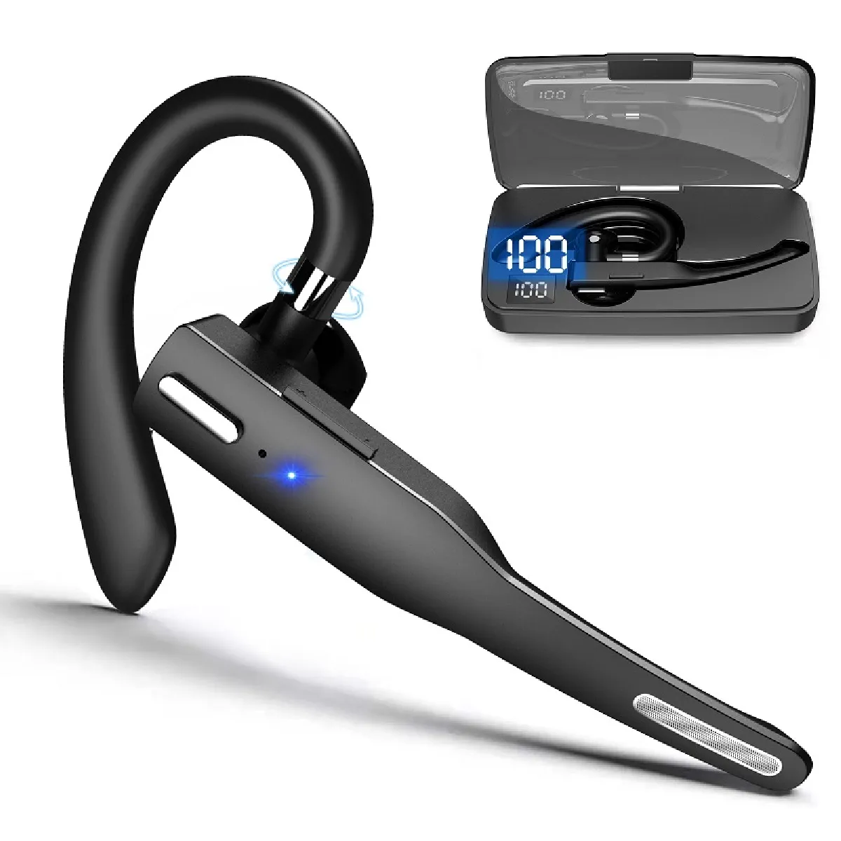 Universal Écouteurs Bluetooth Noir