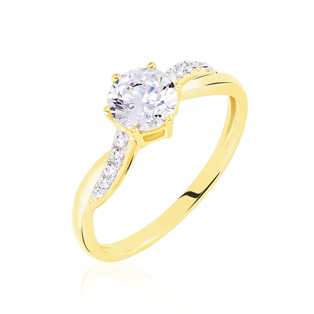Bague Filipa Or Bicolore Oxyde De Zirconium
