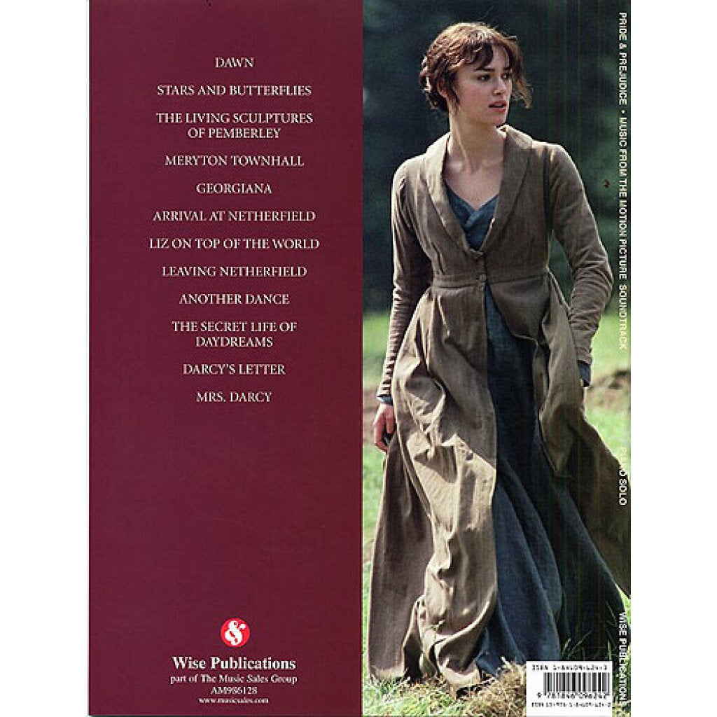 Wise Publications Pride & Prejudice pianoboek