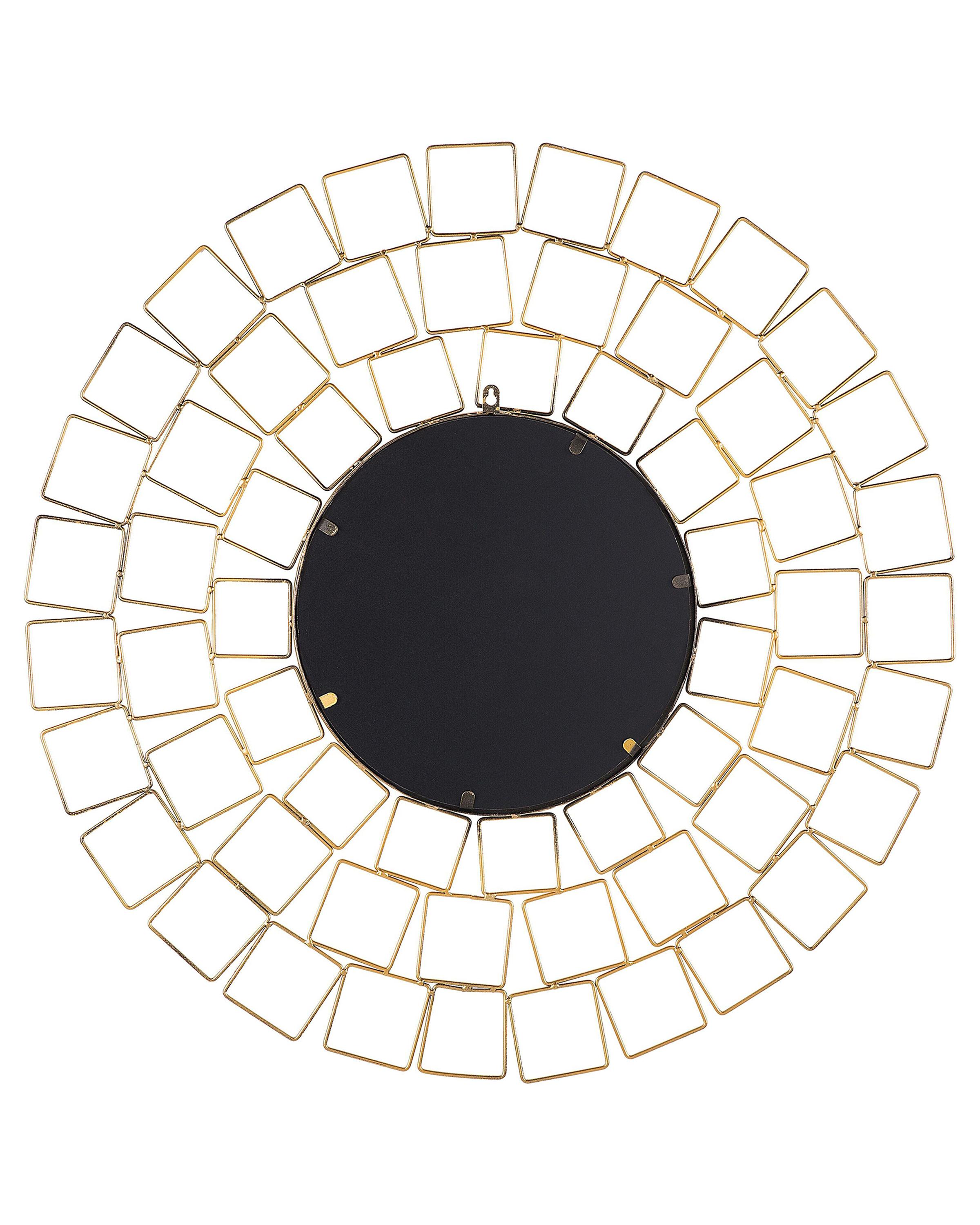 Wandspiegel LABRIT 90 cm 90 cm Metaal Goud