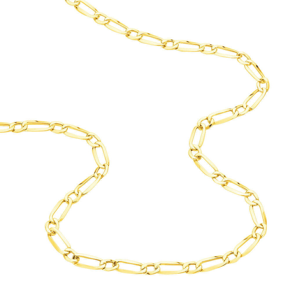 Chaîne Kholoudae Maille Alternée 1/1 Or Jaune