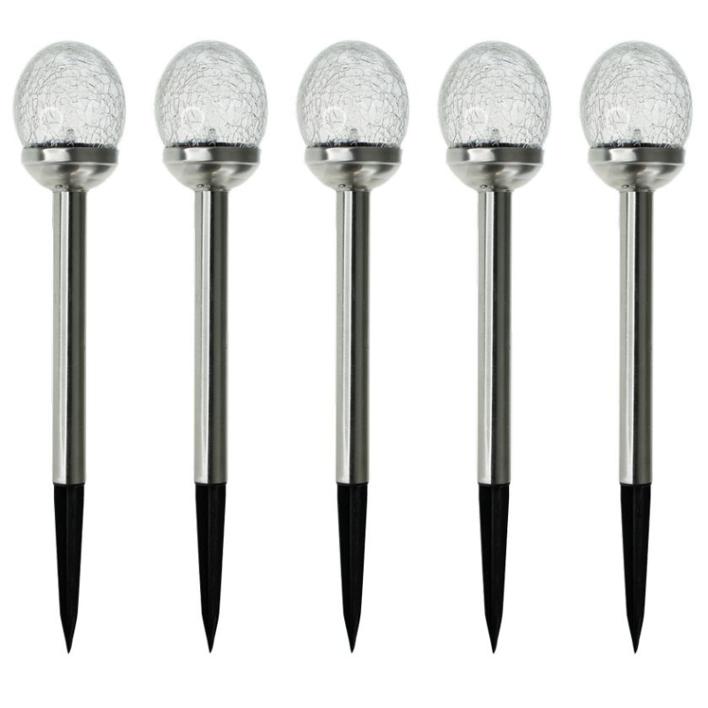 Lot de 5 balises solaire perle de rosée