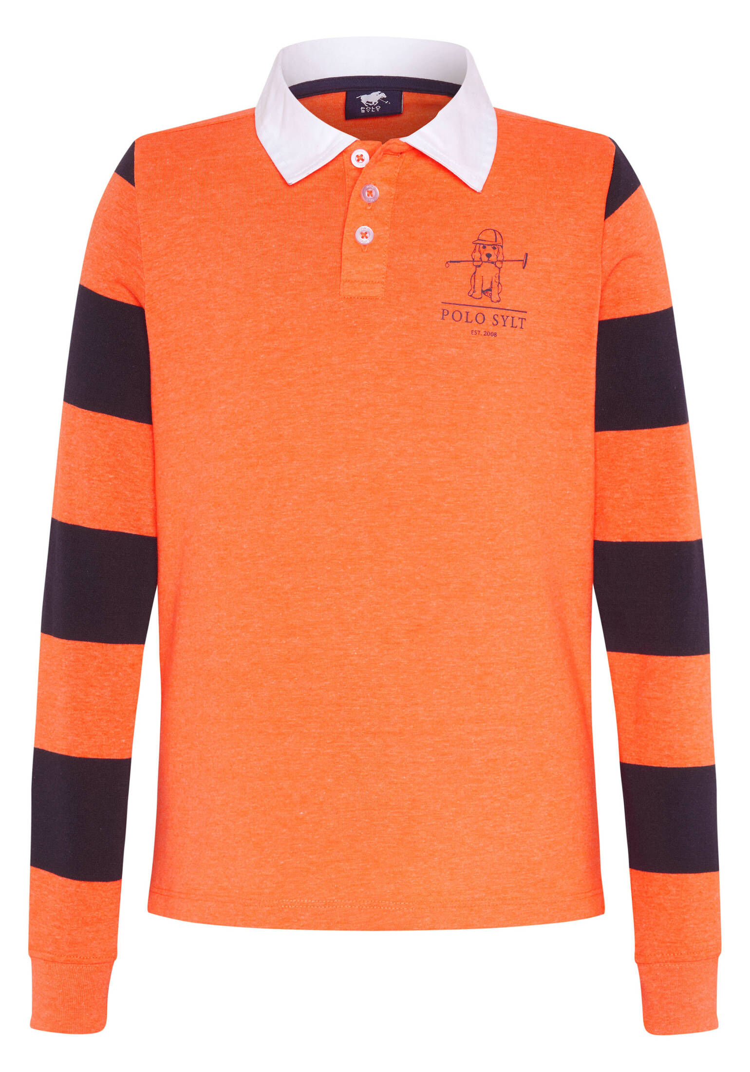 Polo Sylt| Jungen Longsleeve im Polo-Look mit gestreiften Ärmeln