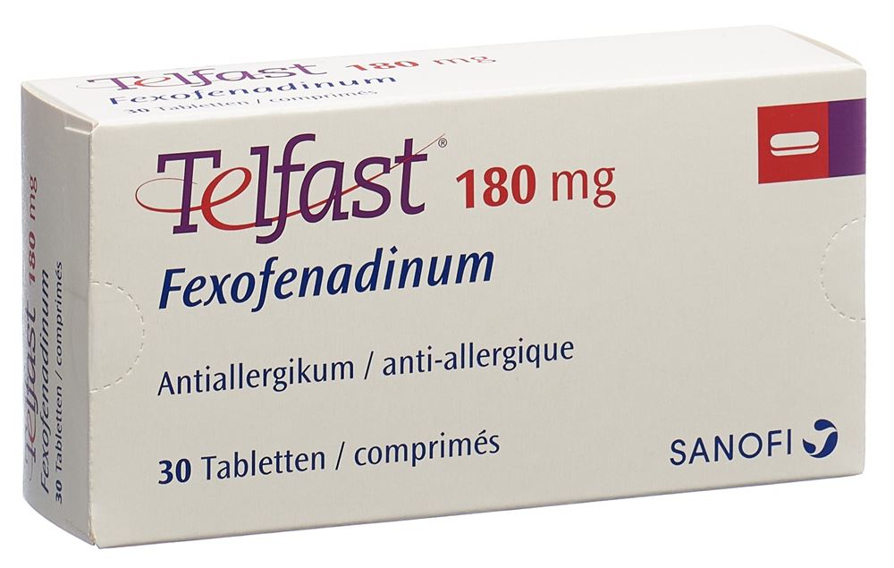 Telfast Filmtabl 180 mg Blist 30 Stk<br>30 Stück, Blister, Filmtablette