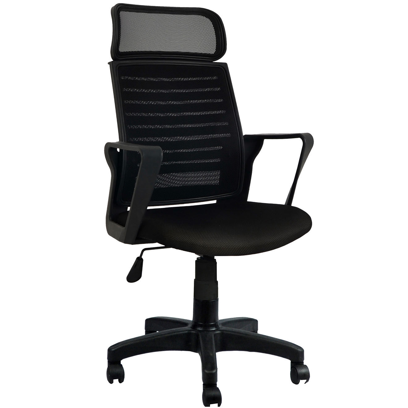 Homitis Chaise de bureau burocci noire - 56x110x48 cm