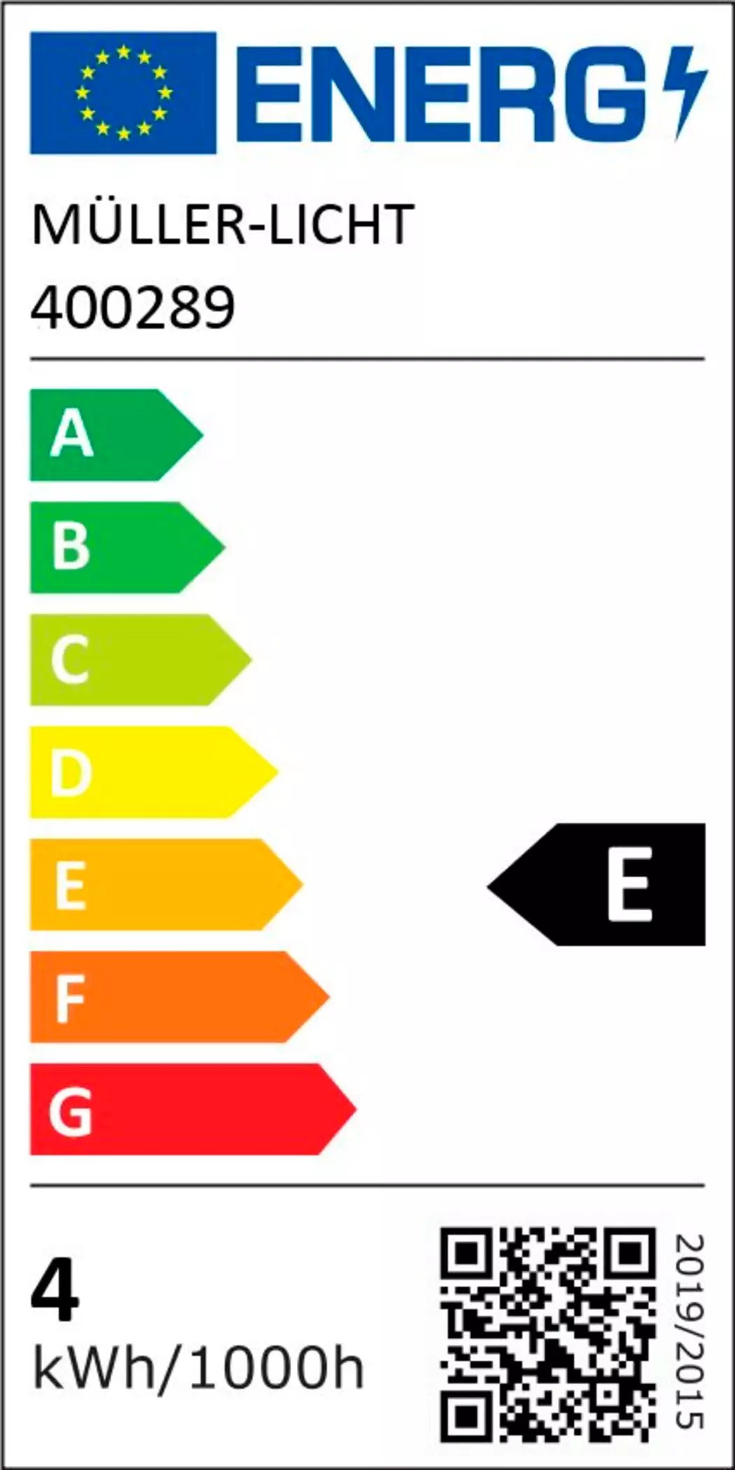 LED-Birne E27/4 Watt/Energie E