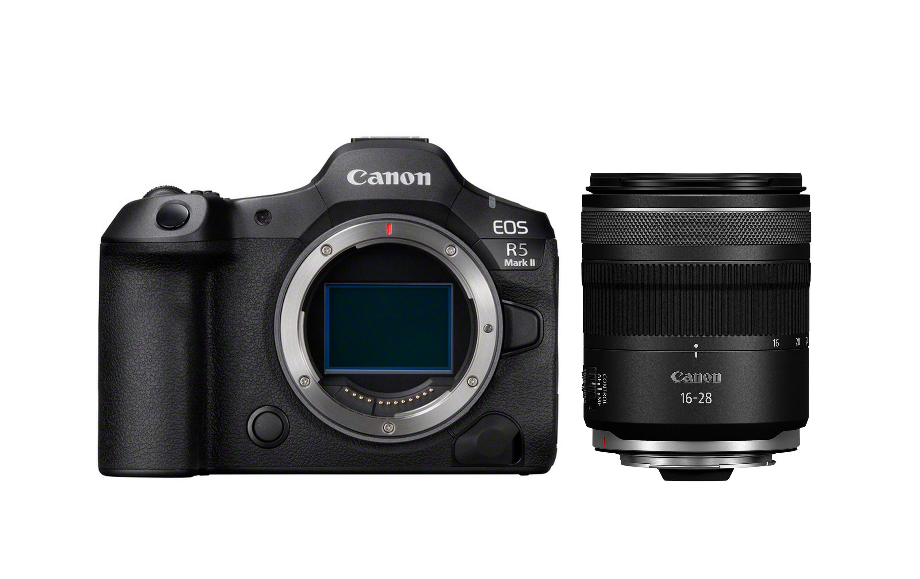 Fotokamera EOS R5 Mark II Kit RF 16-28mm F/2.8 IS STM<br>Leistungsstarke Kamera für Fotografen und Filmemacher aller Genres inklusive Objektiv