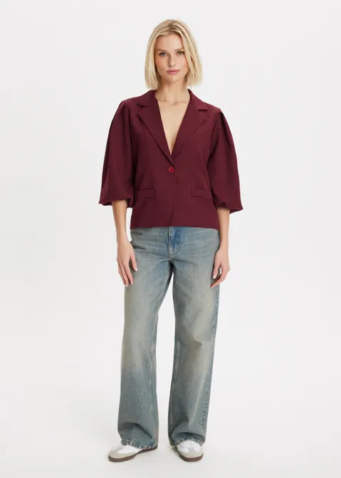 Korte blazer rood (BORD)