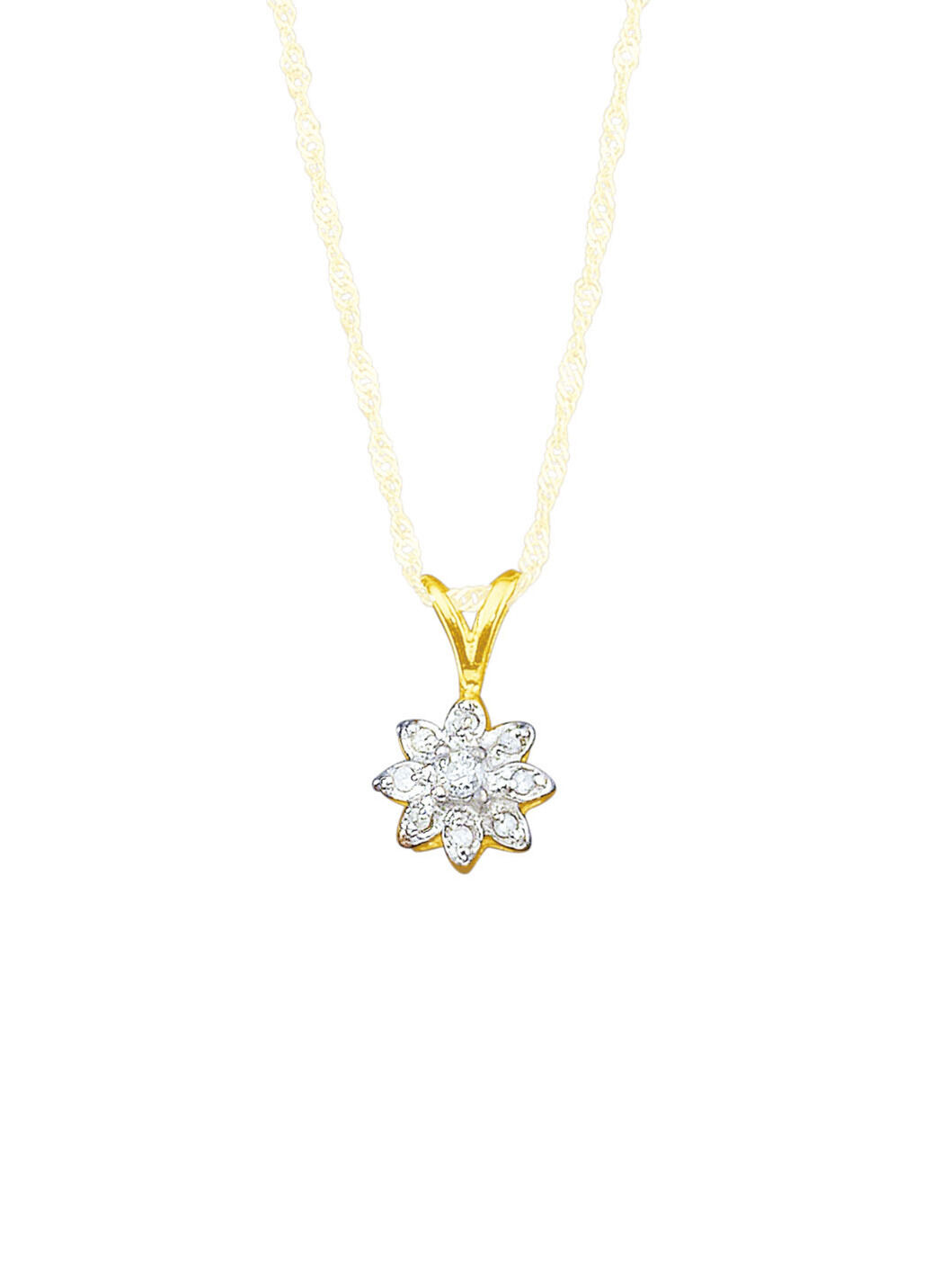 Anhänger mit Brillant und Diamanten