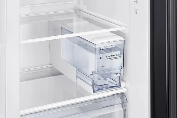 Samsung RS64DG5303B1 - Køleskab/fryser - side-by-side med vanddispenser, isdispenser - Wi-Fi - bredde: 91.2 cm - dybde: 71.6 cm - højde: 178 cm - 635 liter - Klasse E - Black DOI