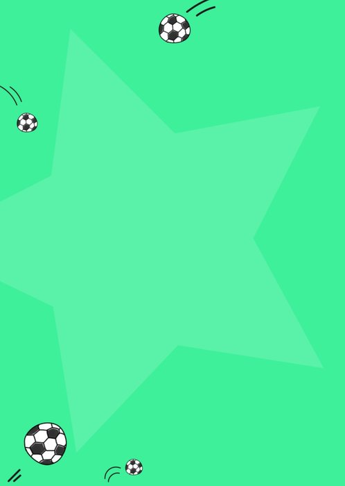 Liefs Jansje | Verjaardagskaart | Voetbal