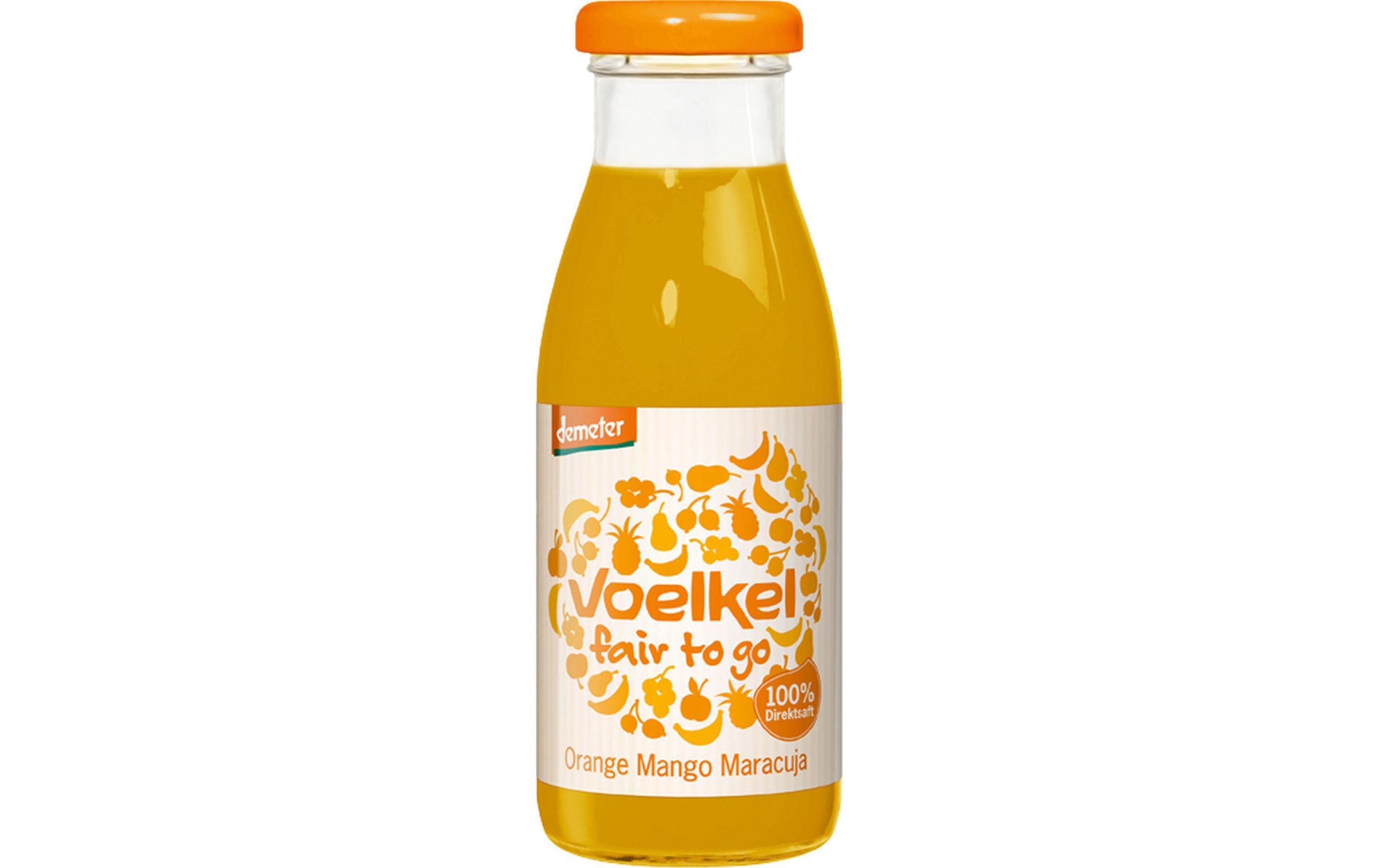 Bio Demeter fair to go Orange Mango Maracuja 250 mlBio-zertifizierter Fruchtsaft
