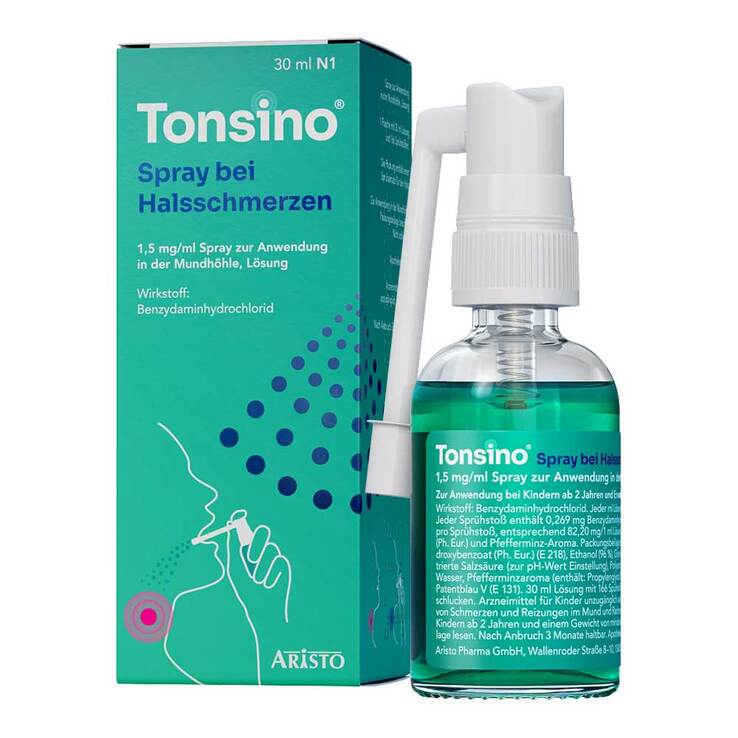 Tonsino Spray bei Halsschmerzen, 30 ml