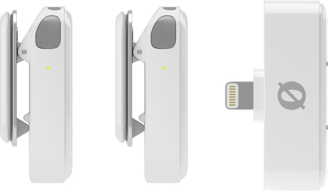 Røde Wireless Micro mikrofoner og modtagersæt (Lightning, hvid)